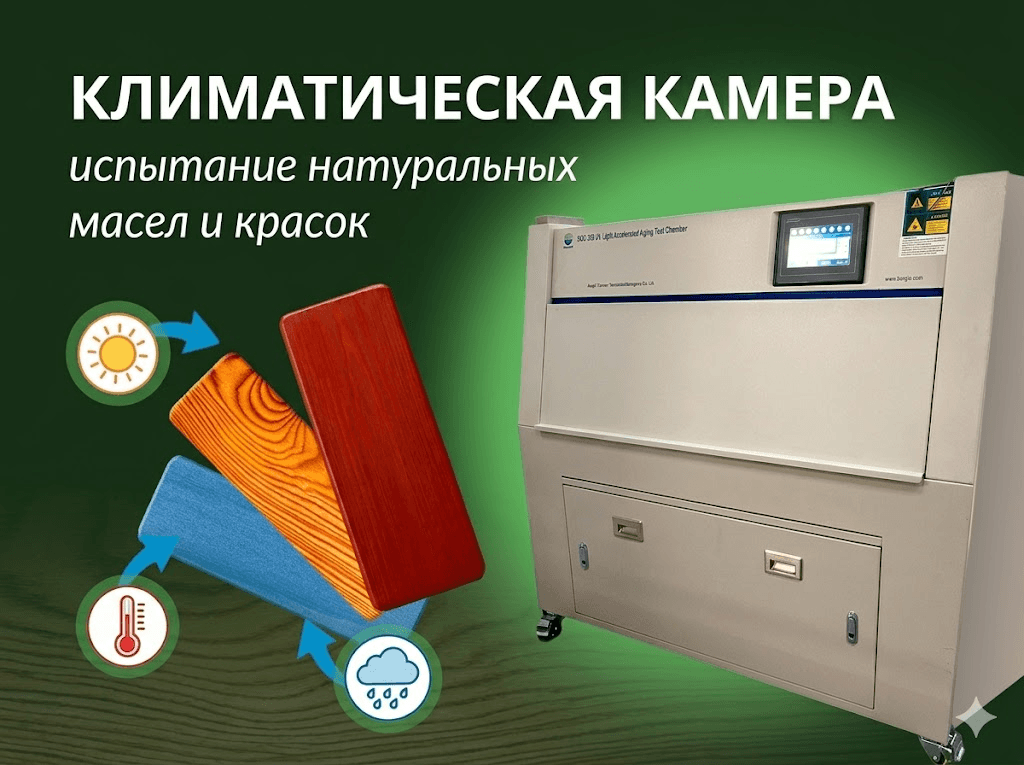 Климатическая камера — испытание натуральных масел и красок